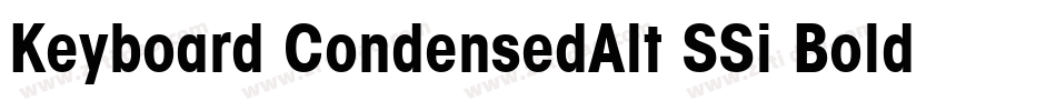 Keyboard CondensedAlt SSi Bold Condensed Alternate字体转换